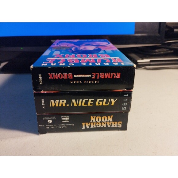 Jackie Chan VHS Lot of 3 - Shanghai Noon, Mr. Nice Guy, Rumble in the Bronx - Picture 4 of 6